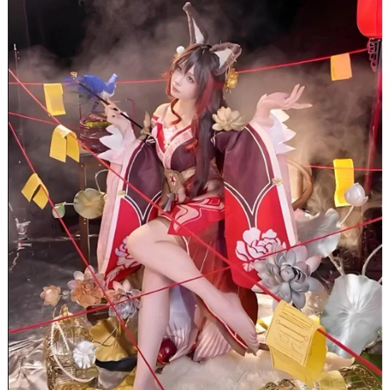 أزياء هونكاي ستار رايل تينغيون فوغ التأثيرية مجموعة كاملة من الملابس والإكسسوارات المزخرفة ملابس حفلات الكرنفال الأنيمي للنساء