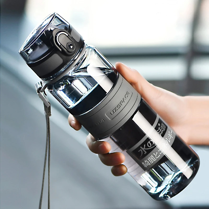 500/1000ml Sports Water Bottles BPA Free Portable Leakproof Shaker Outdoor Tour Gym Drink Bottle Eco-friendly Plastic Coffee Cup