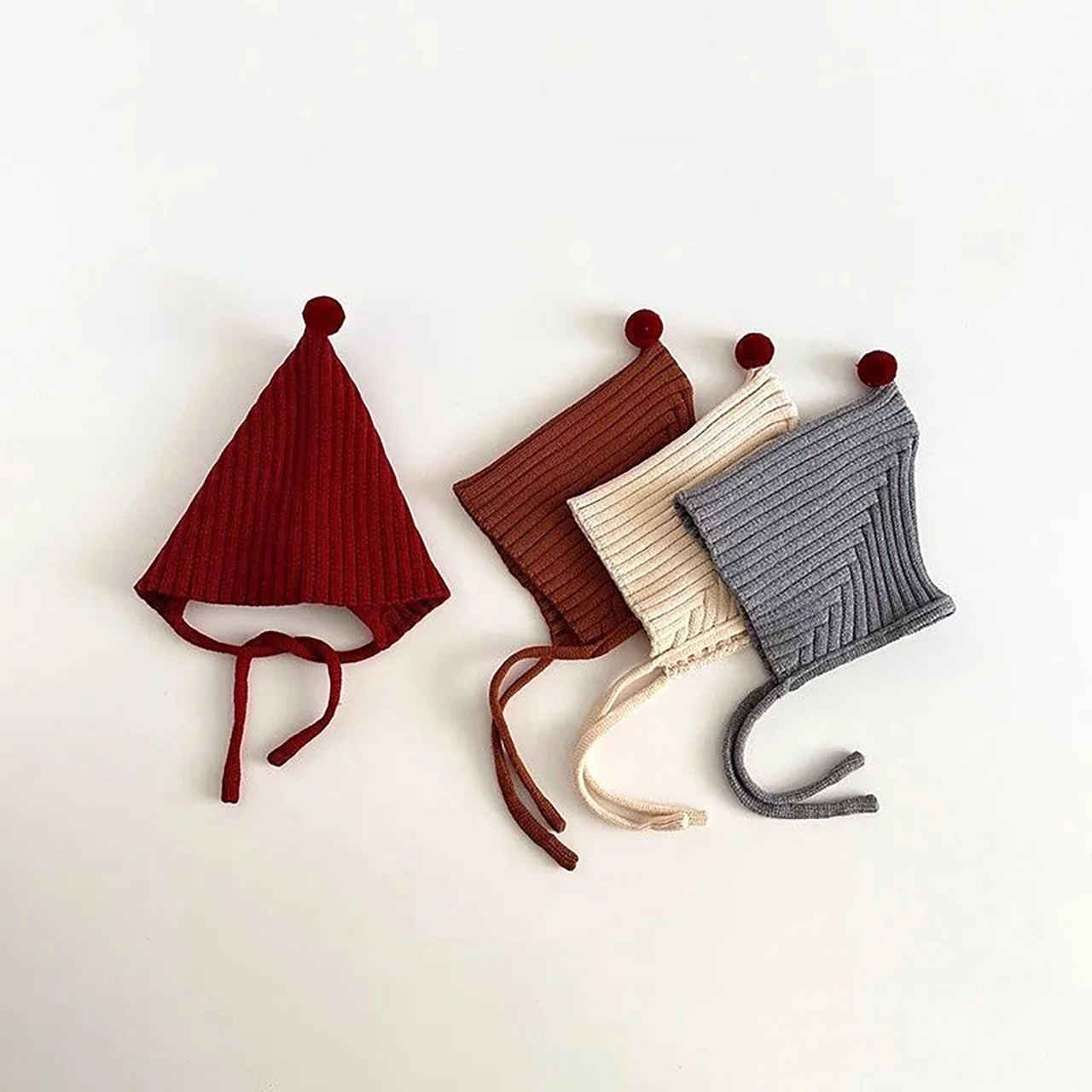 หมวกไหมพรมเด็กน่ารัก พร้อมที่ปิดหู สำหรับเด็กทารก อายุ 6-24 เดือน หมวกไหมพรมกันหนาวสำหรับเด็กชายและเด็กหญิง