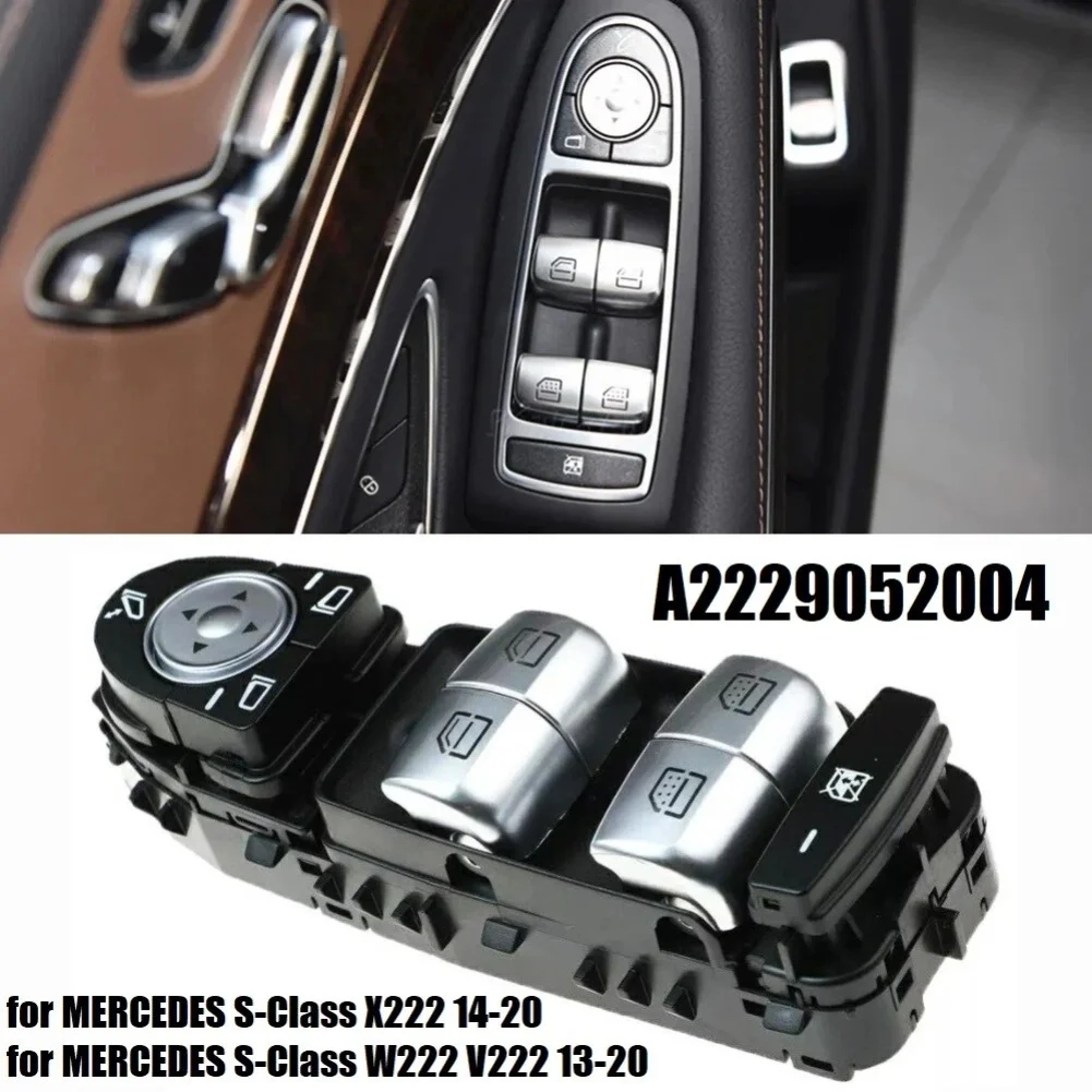 

Переключатель управления окном для MERCEDES S Class W222 V222 S350 S400 OEM A2229052004 Запасная часть для 2013-2020 гг.