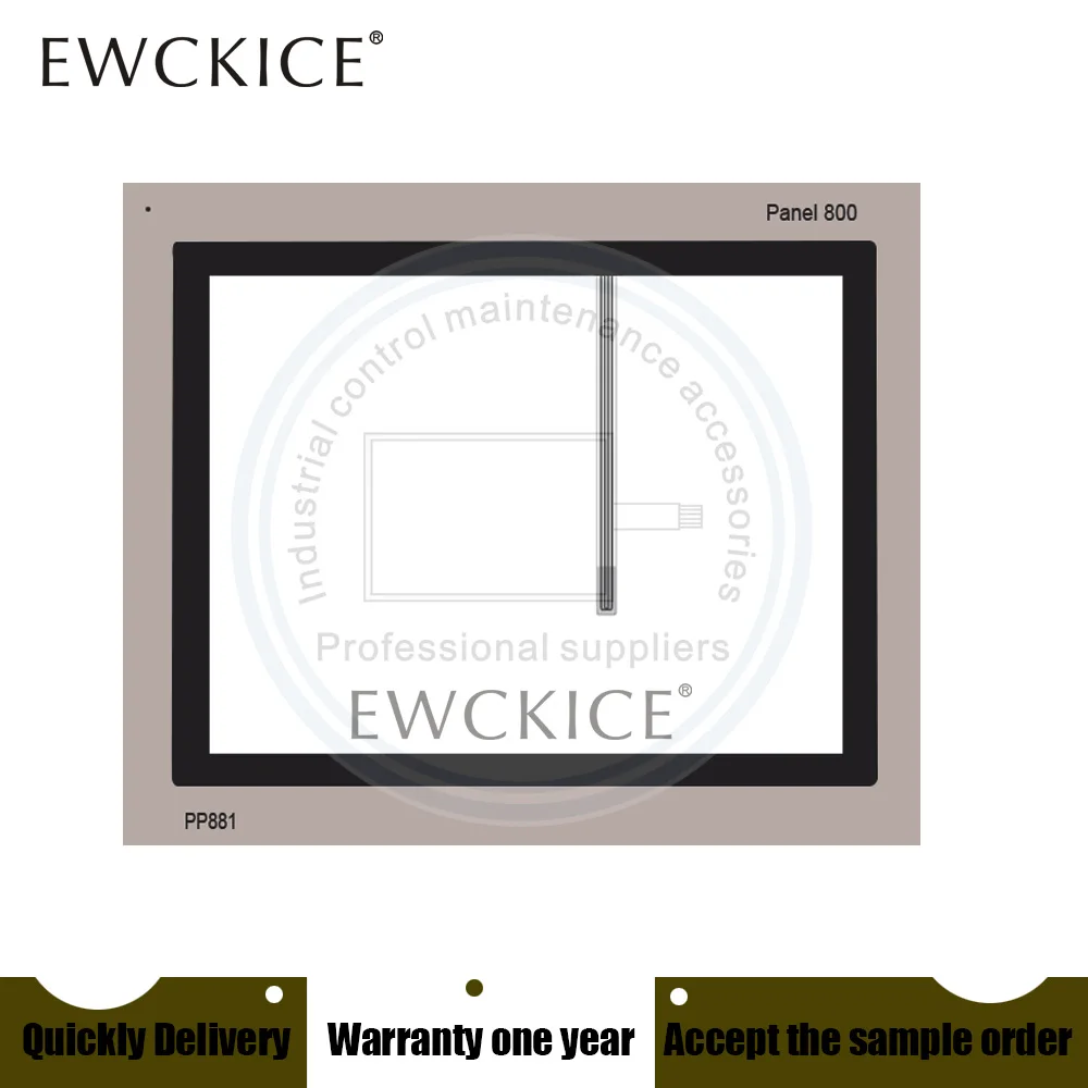 

NEW PP881 HMI Panel 800 PLC 3BSE092978R1 Touch screen AND Front label Panel Film