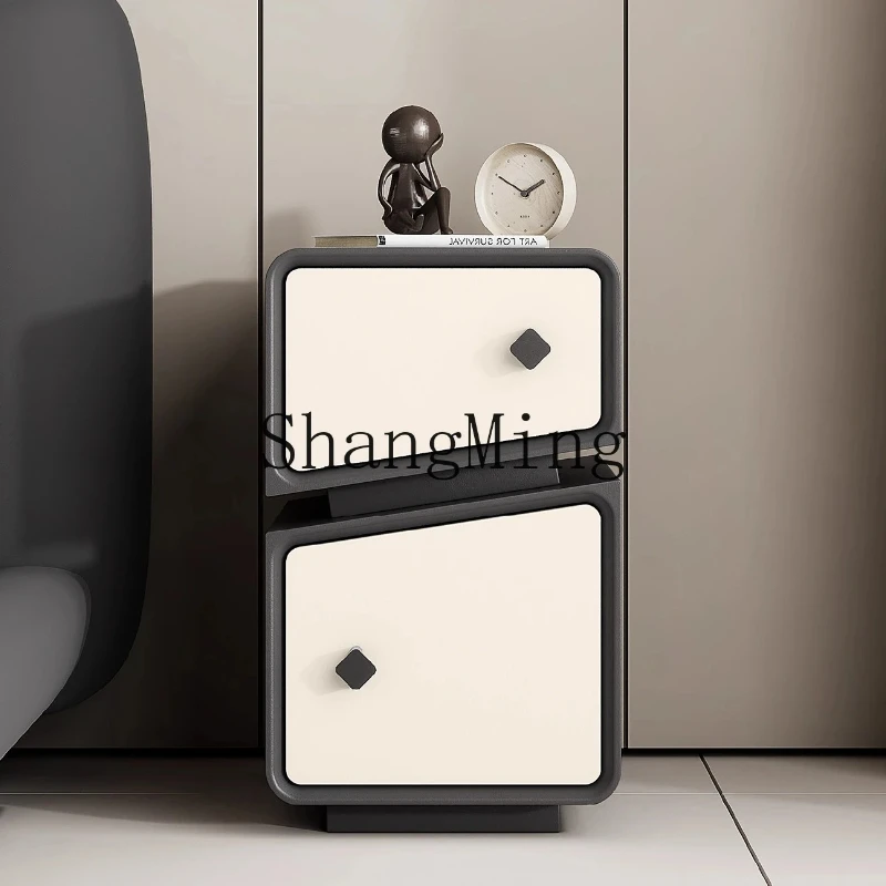 

FG household high value creative solid wood bedside table lighting luxury high end bedroom storage bedside cabinet