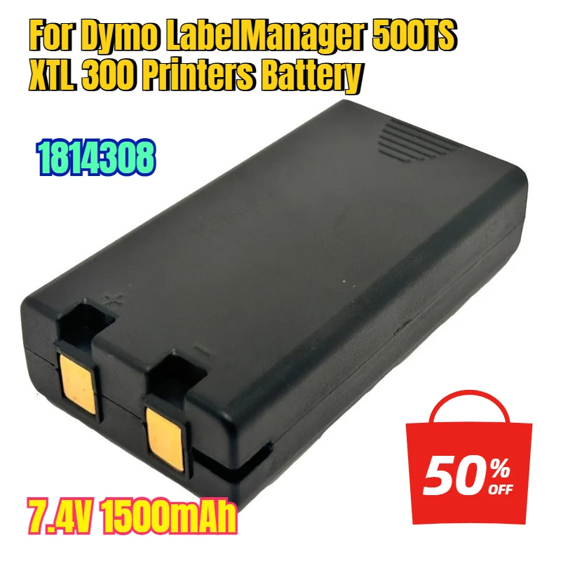 

7.4V 1500mAh 1814308 for Dymo LabelManager 500TS XTL 300 Printers Battery