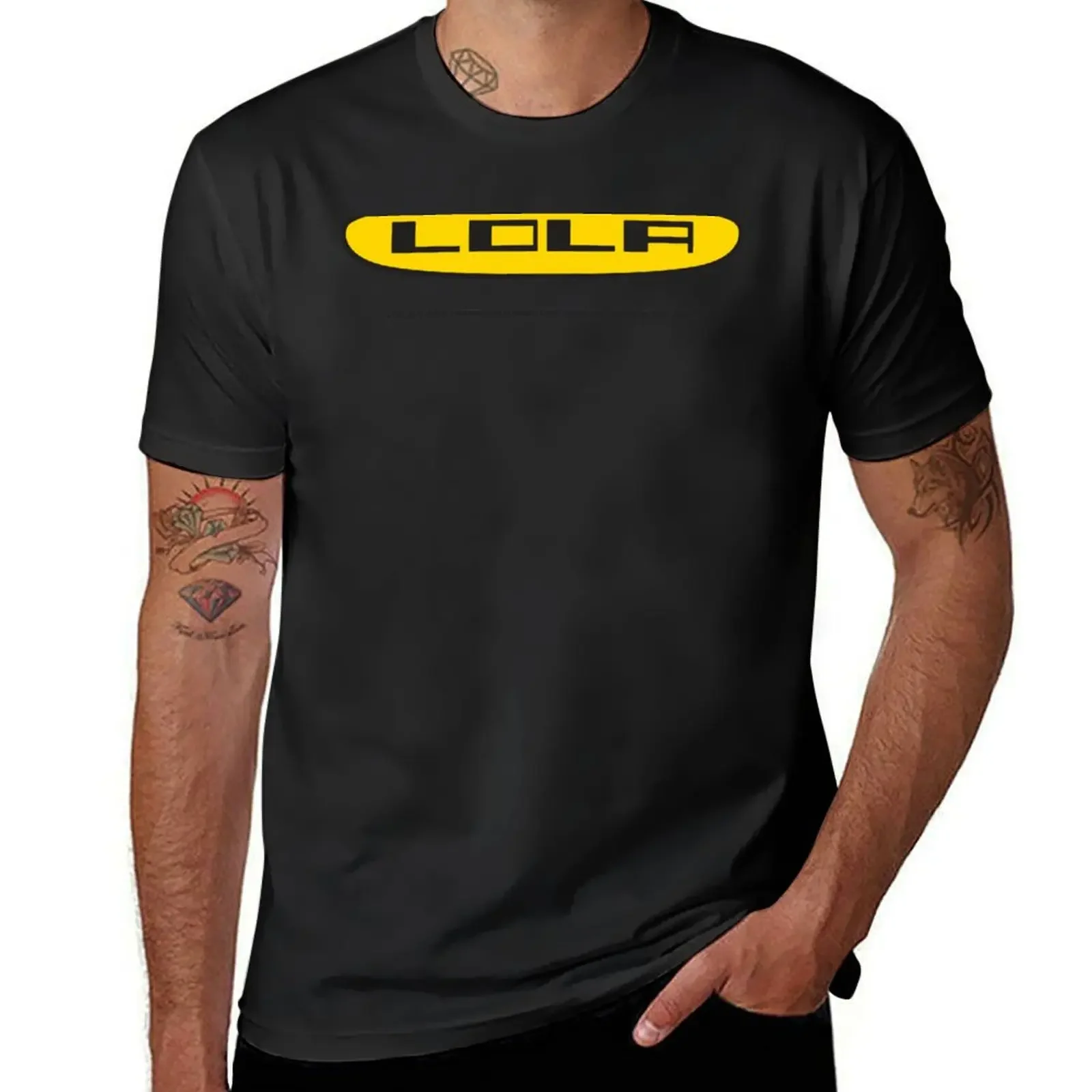 

Lola Racing cars 1960&x27;s logo - with original factory address T-Shirt kawaii clothes graphic t shirts men t shirts