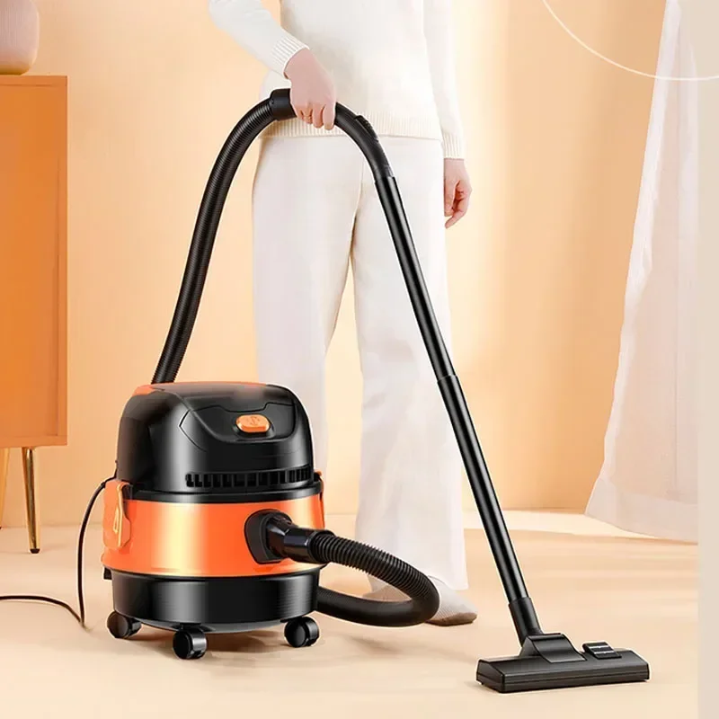 Home Electric Vacuum Cleaner Household Small Hand-held High Suction Power Car With Dry Wet Blowing Dual-purpose Powerful Barrel