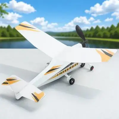 

1 set 1 Set Rubber Band Powered Airplane Diy Assembly For Kids Lightweight Outdoor Glider Plane Non-Remote Control