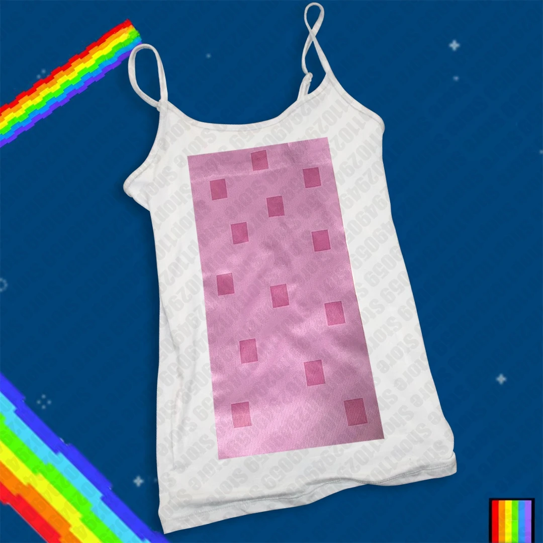 Canotta stile Y2k Donna Stampa grafica gotica Carino Grunge Crop Vinatge Emo Girl Abbigliamento Estetico senza maniche Punk Canotta anni 2000