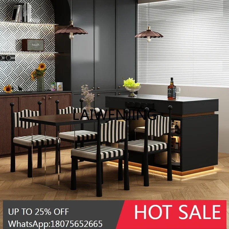 

high-end dining table integrated acrylic suspension can be customized household