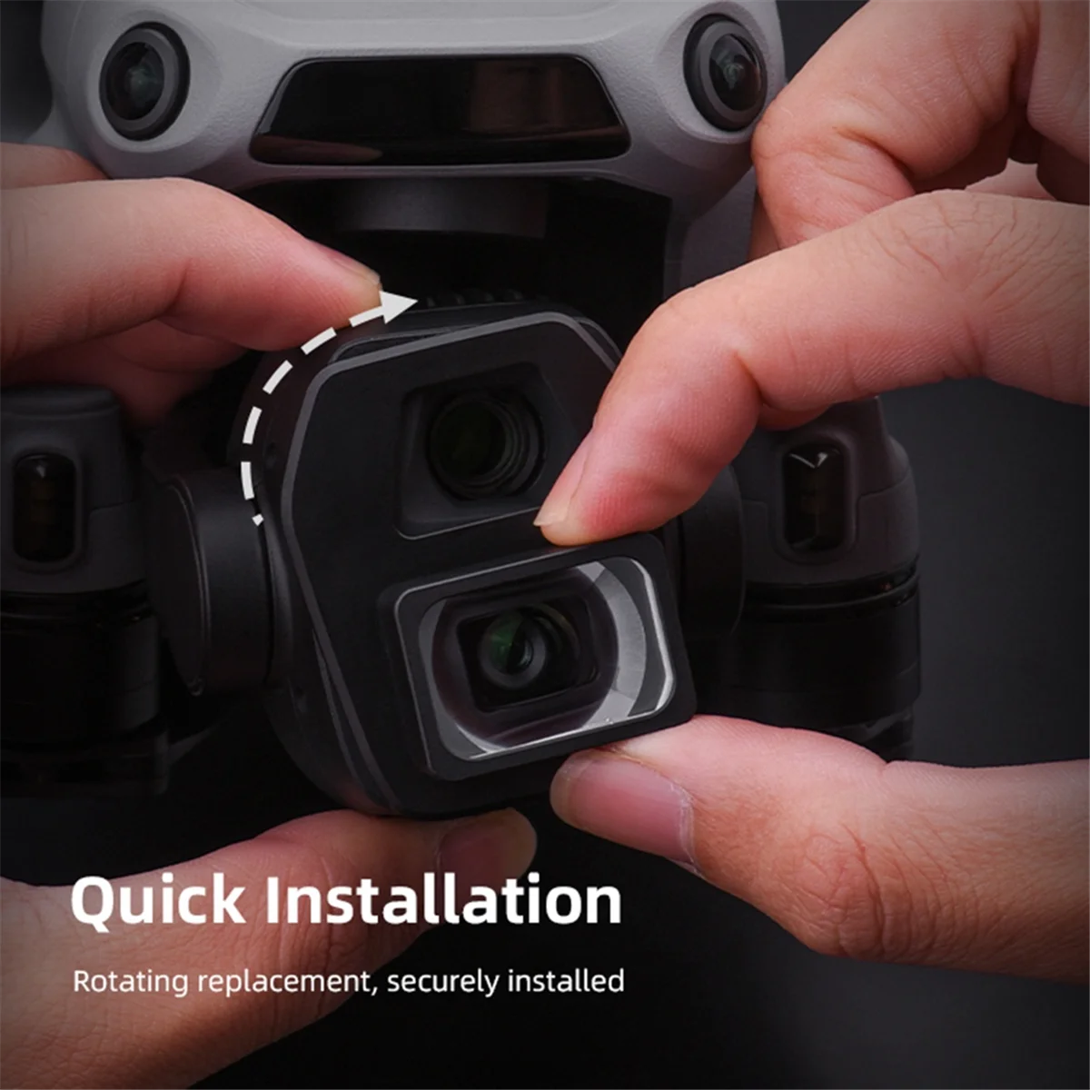 Lente grande angular N97R para DJI Air 3S Câmera especial para drone Filtro grande angular Lente grande angular de 110 graus