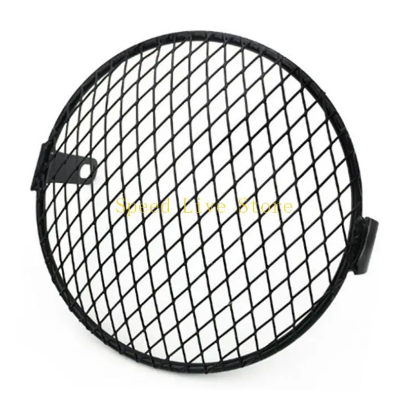 547C Motorcycle Headlight Protective Shelter Light Metal Guard Grille Cover Off-road Motorcycle Light Cover