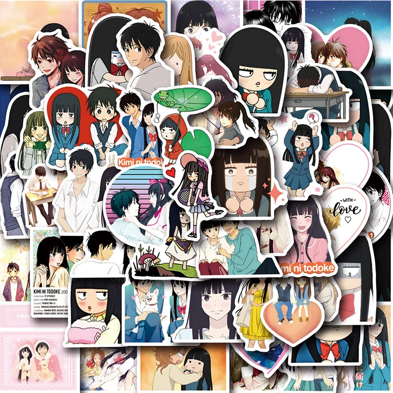 

50PCS Cartoon Anime Figure Stickers Kimi Ni Todoke Water Cup Computer Suitcase DIY Graffiti Waterproof Lovely Sticker