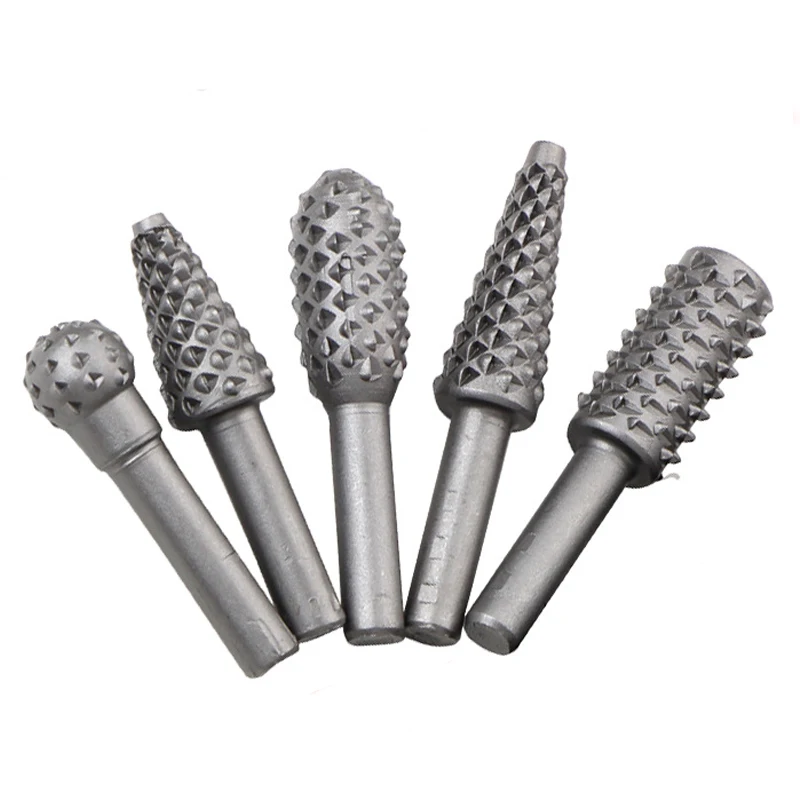 5pcs Steel Rotary Rasp File 1/4\