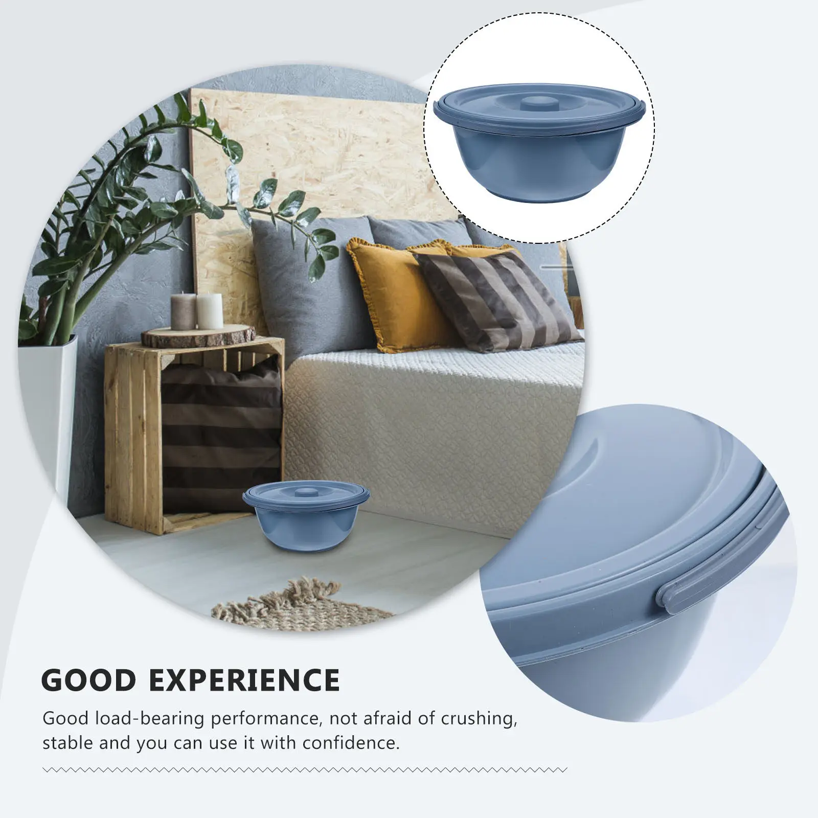 1Pcs Premium PVC Portable Chamber Pot with Lid Handle for Elderly Pregnant Women Home Urinal Bucket Drop Resistant Odor