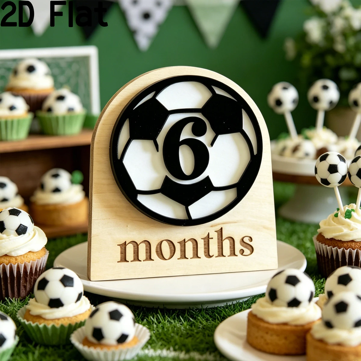 Baby Nursery Office - 1Pc Custom Football Style Wooden Plaque