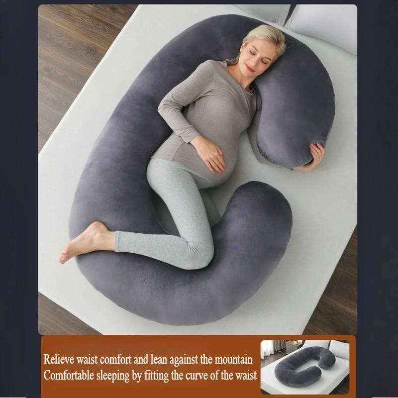 

Необходимая для беременной мамы! Регулируемая U-образная подушка для беременных, многофункциональная поддержка для кормления, моющаяся для комфорта бокового сна