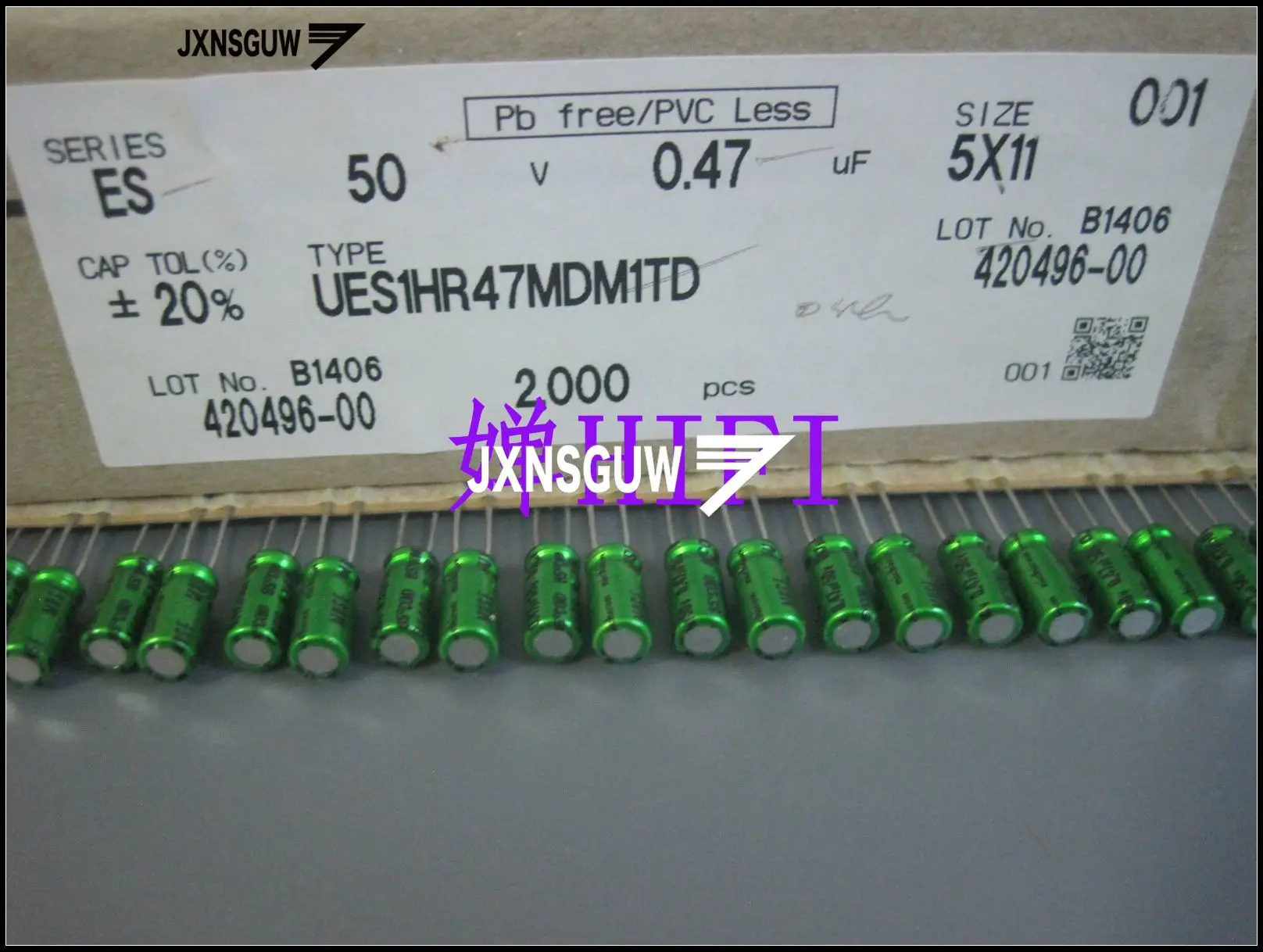 10PCS NICHICON MUSE BP 50V0.47UF 5X11MM Green Non Polar 0.47UF 50V Audio Electrolytic Capacitor ES 0.47UF/50V MUSE-BP