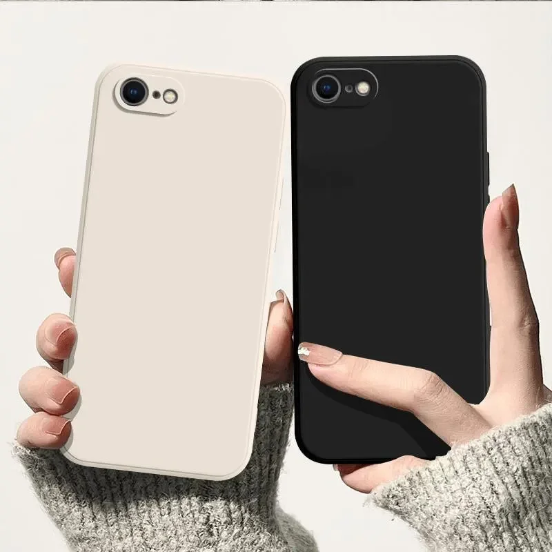Liquid Silicone Matte Soft Case For iPhone 16E 17E Candy Color Camera Lens Protection Phone Cover For iPhone SE 4 SE4 2025 5G