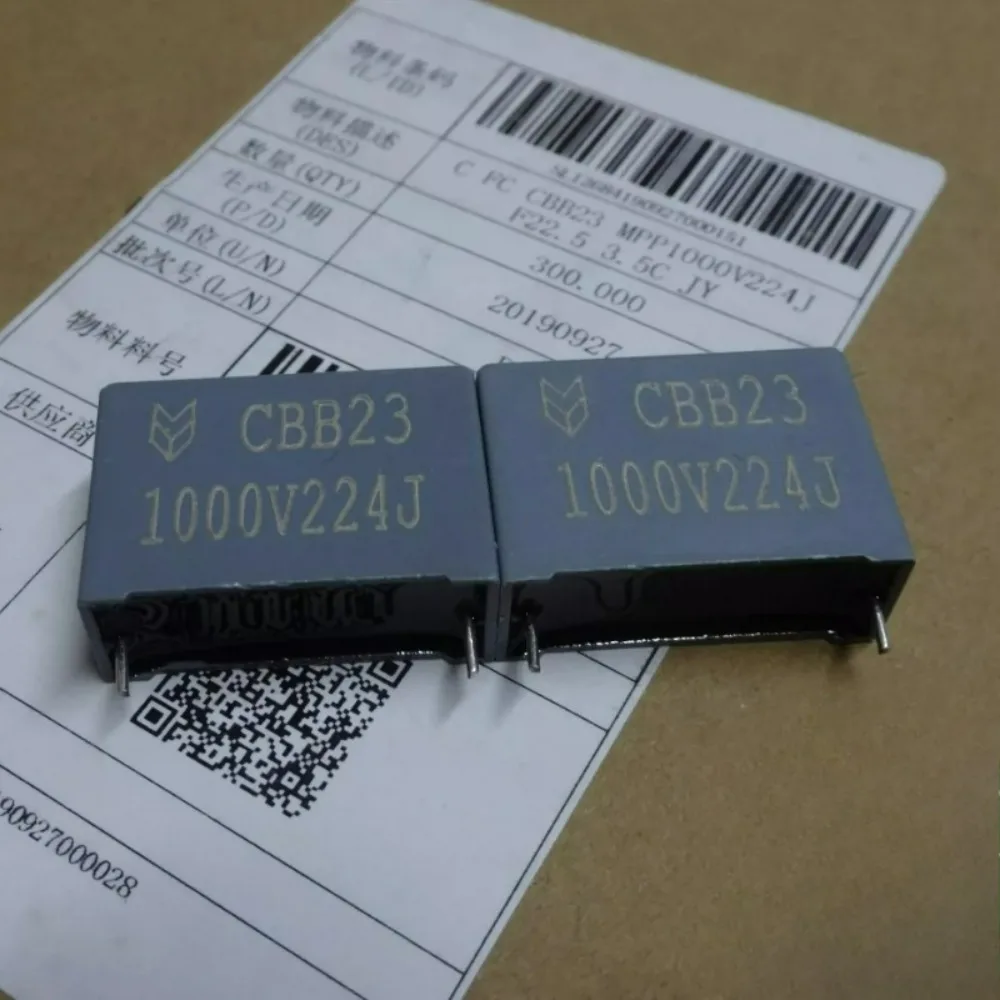5pcs/lot CBB23 0.22uf 1000v 220nf u22 224 J brand new 22.5mm film capacitor