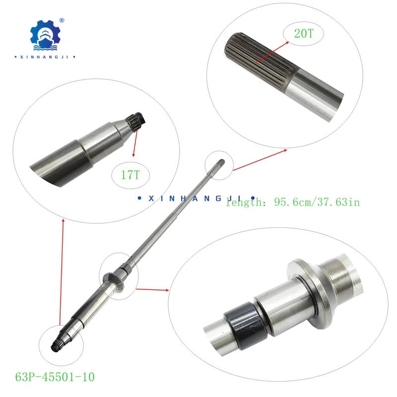 63P-45501-10 63P-45501-11 Drive Shaft Comp, for Yamaha Outboard Motor T150/175/200HP Made in Taiwan Boat Accessories