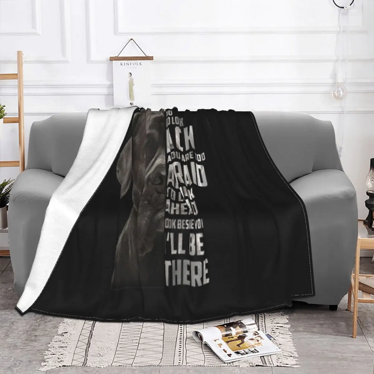 Cane Corso When It Is Too Hard To Look Back And You Are Too Harajuku Brand Style Print Throw Blanket