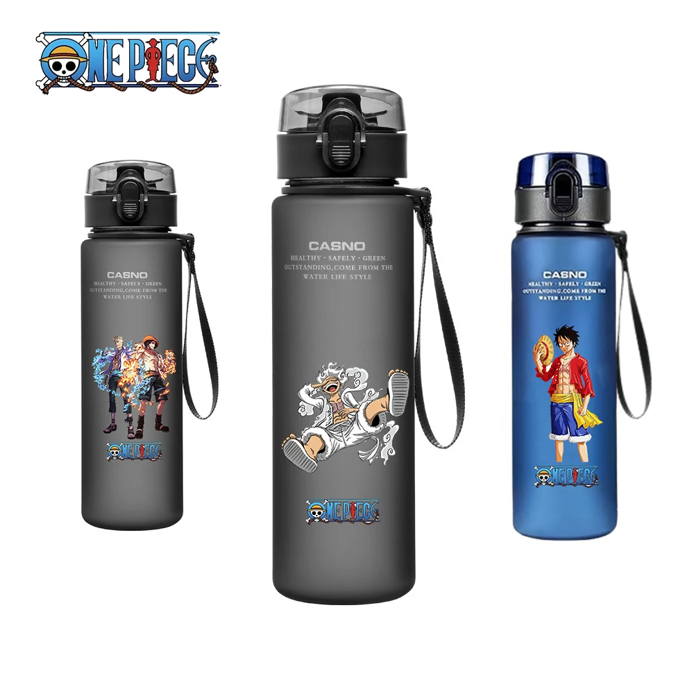 

One Piece Water Bottle Anime Monkey D. Luffy Roronoa Zoro Water Cup 560ML Outdoor Sports Large Capacity for Fan Gifts