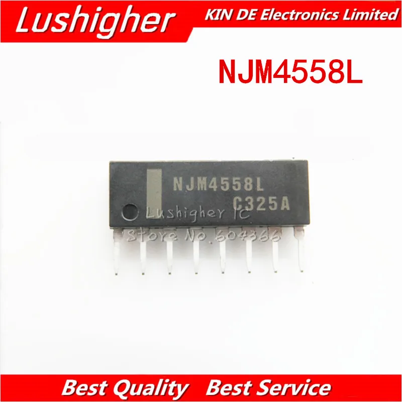 10pcs NJM4558L JRC4558L SIP-8 NJM4558 SIP JRC4558 IC