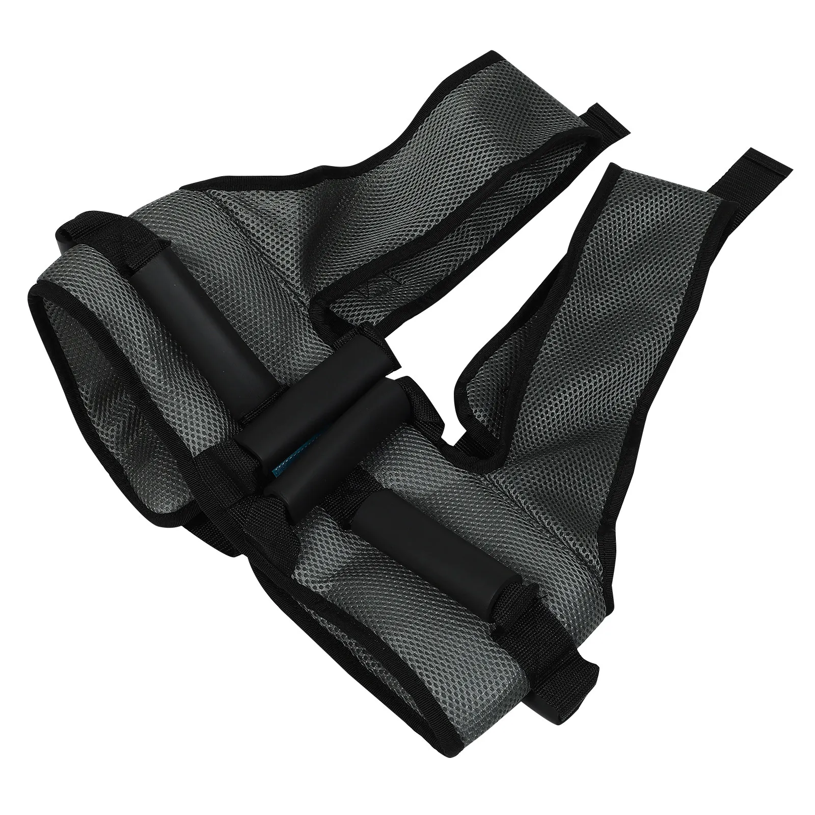Elder Walking Belt Grey Strong Cotton Webbing Reinforced Stitching Anti-Drop Safety Walking Aid Strap for Patient Caregiver
