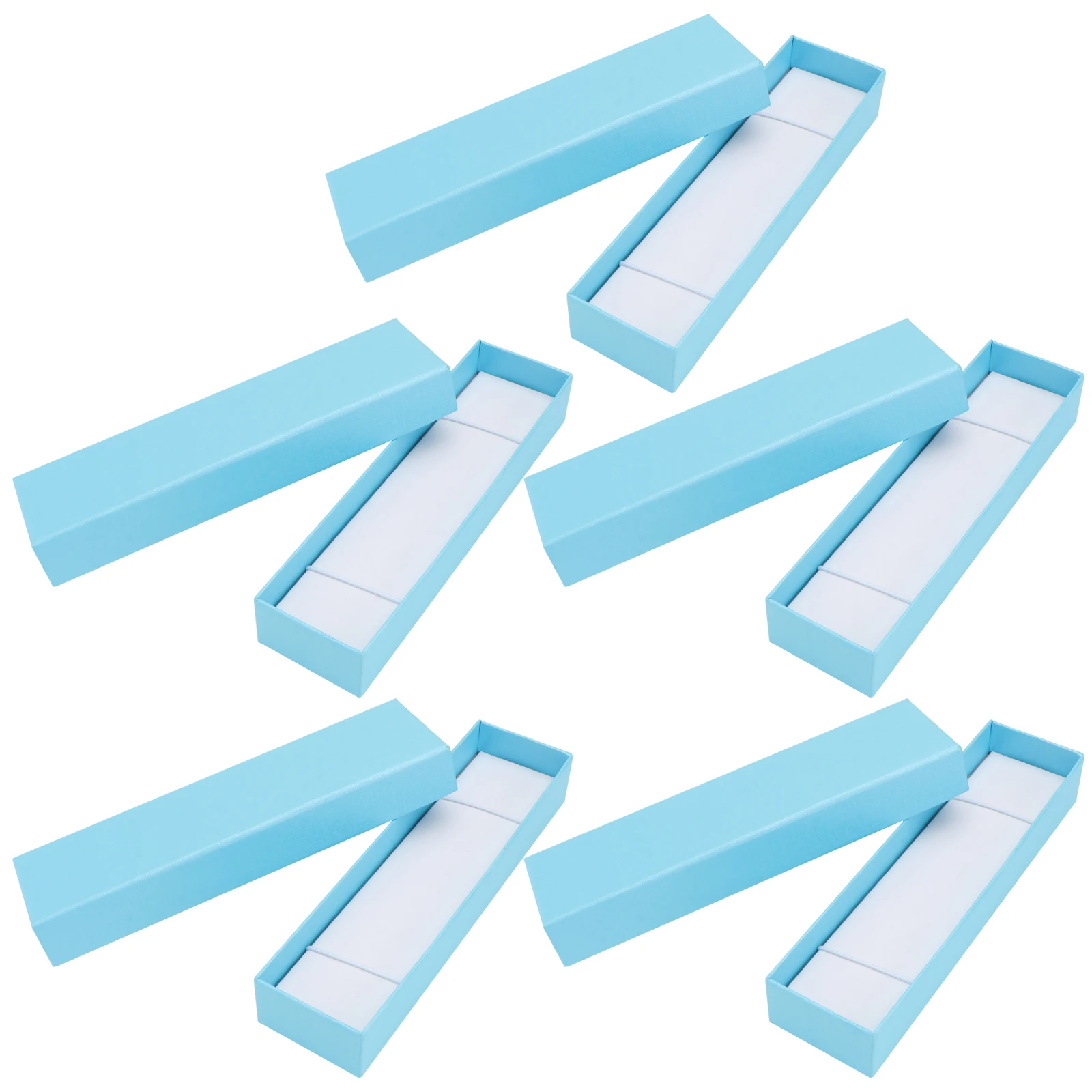 

5pcs Paper Pencil Box Stationery Gift Set For Students Kids Durable Thickened Storage Case Pen Organizer Bookmark Container