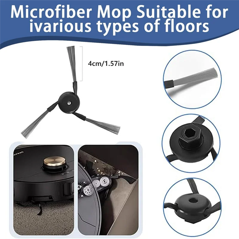 A27F-Onderdelen Vervanging Kit Accessoires Hoofdborstel Zijborstel Stofzak Voor MOVA P10 Pro Ultra Robot Stofzuiger