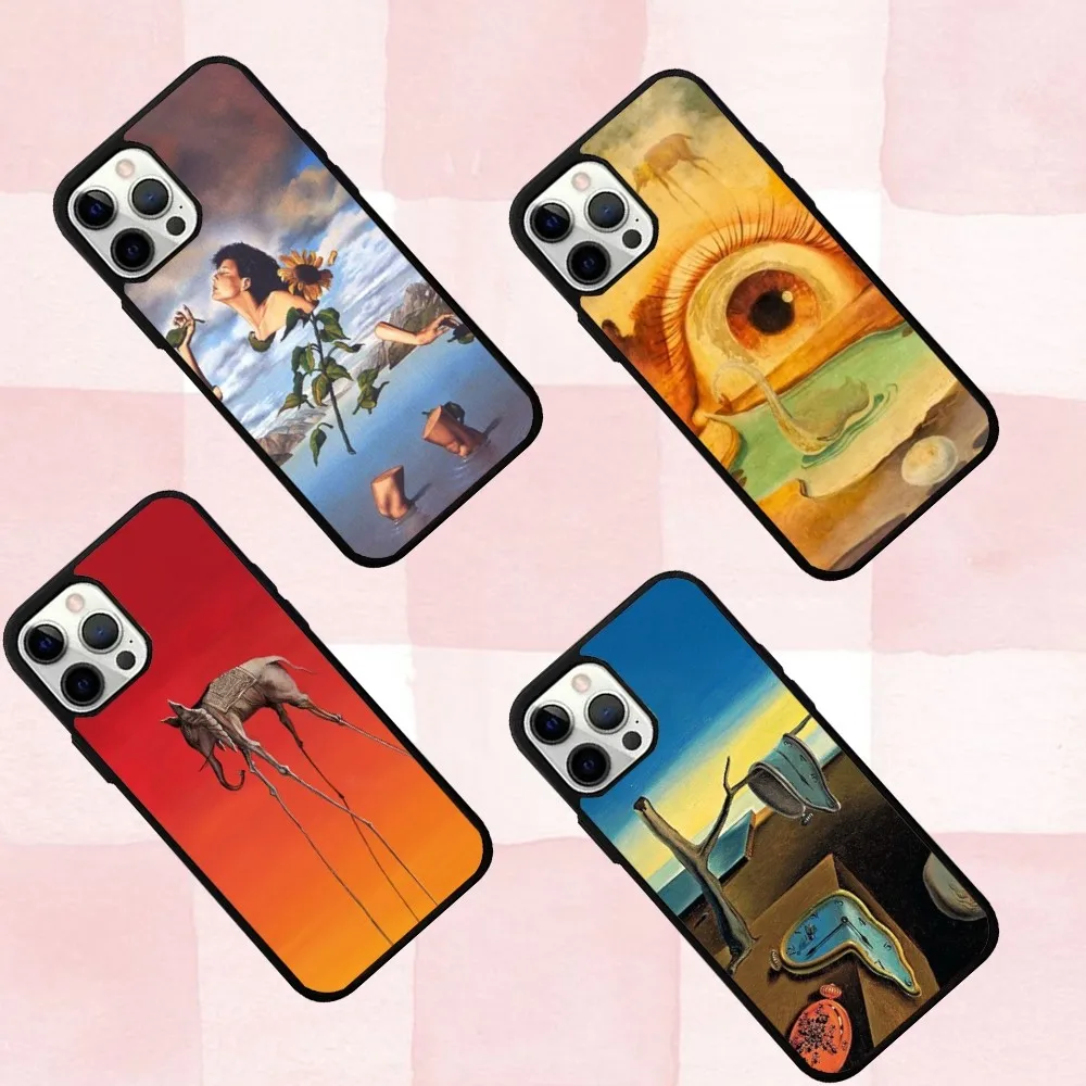 

S-Salvadors D-Dali Art Phone Case For IPhone 16,se4,15,Pro,Max,Case 14,Plus,13,12,11 Magesafe Magnetic Wireless Charge Cover