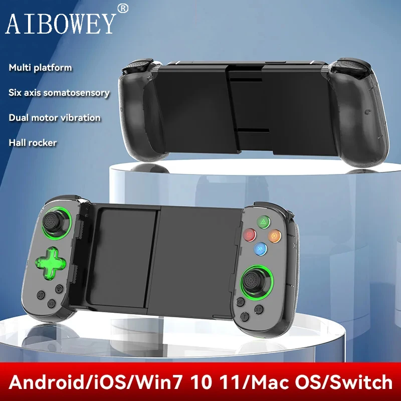 Aibowey  D7 Bluetooth 5.0 Wireless Gamepadfo phone Telescopic Mobile Phone Controller for PS4 PC Switch Game pad Joystick