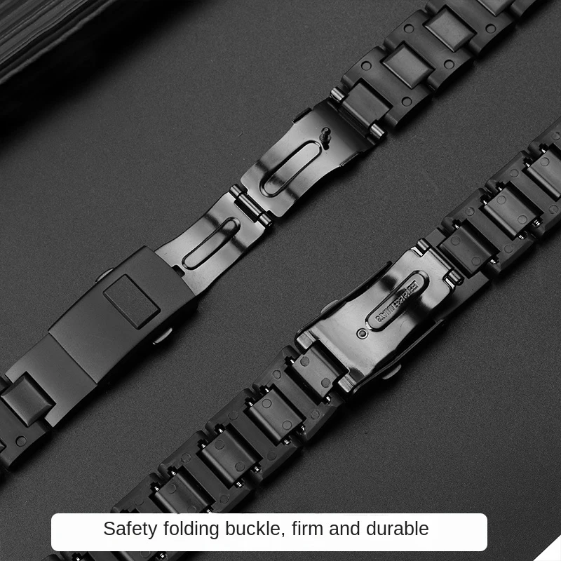 For DW5600 ga2100 watch strap Casio G-Shock DW6900 DW-5600 GW-M5610 GA-2100 men\'s watch strap 16mm composite plastic steel light