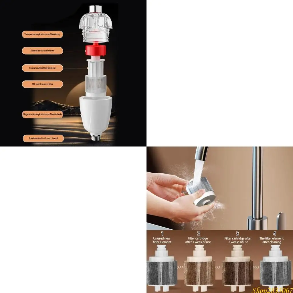 

2Pcs Electric Water Heater Pre-filter Water Outlet Purifiers Washing Machine Tap Strainer Water Heater Inlet Filter 831F