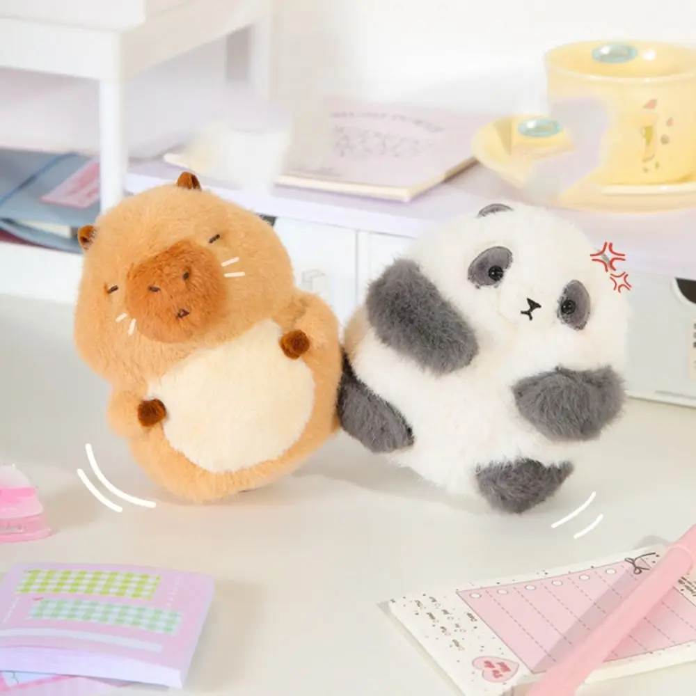 Plastic Capybara Pluche Tumbler Handgemaakte Speelgoed Pop Capybara Knuffel Model Standbeeld Collectie Panda Schommelspeelgoed Kinderen Geschenken