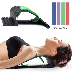 4 Level Neck Stretches Massage Apparatus Neck Shoulder Stretcher Cervical Spine Support Relaxer Muscle Massage Assistance Tool