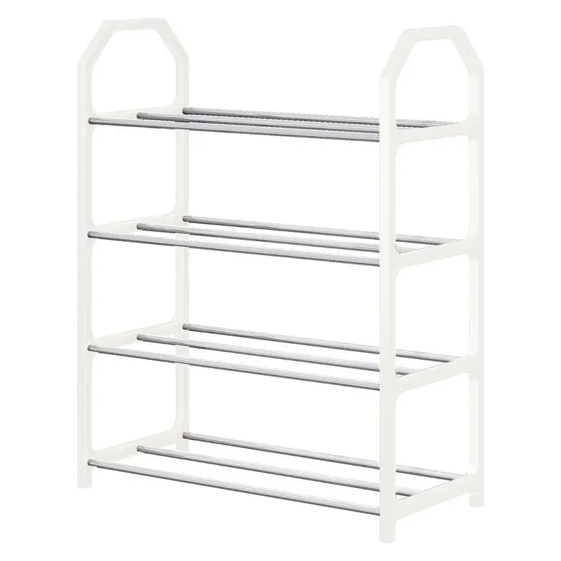 Shoe Rack Shoe Organizer Storage 4 Tier Space Saver Shoe Rack Shoe Shelf Storage Organizer Large Capacity Free Standing Shoe