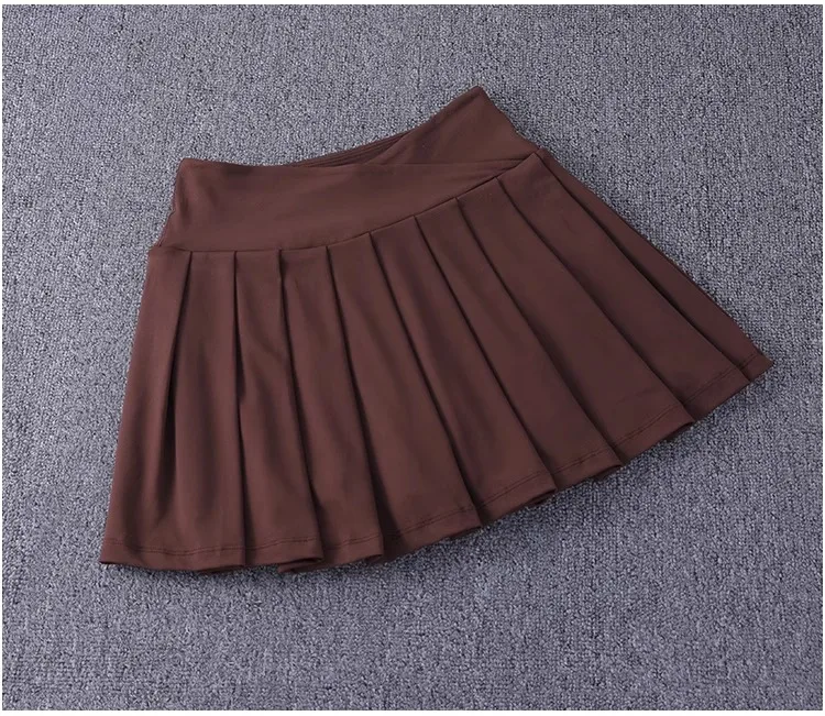 Schnell trocknende, plissierte Tennisröcke für Damen mit mittlerer Taille, niedliche sportliche Workout-Laufsport-Golf-Skorts – Detail 14