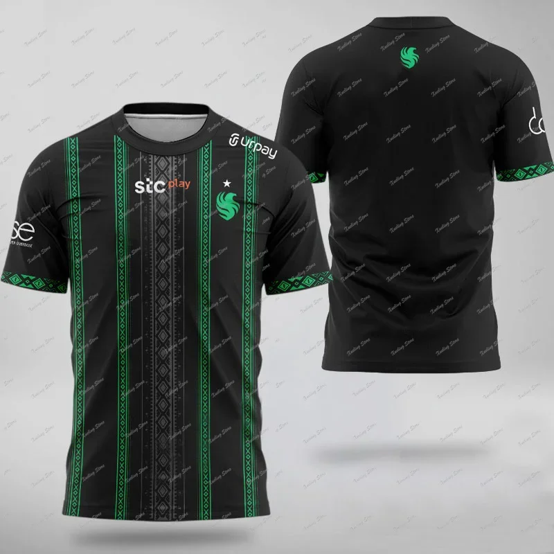 

Falcons 2024 Jersey DOTA 2 Game Clothing Middle Eastern Players Breathable Short Sleeved T-shirt Men's Fashionable Esports Sport