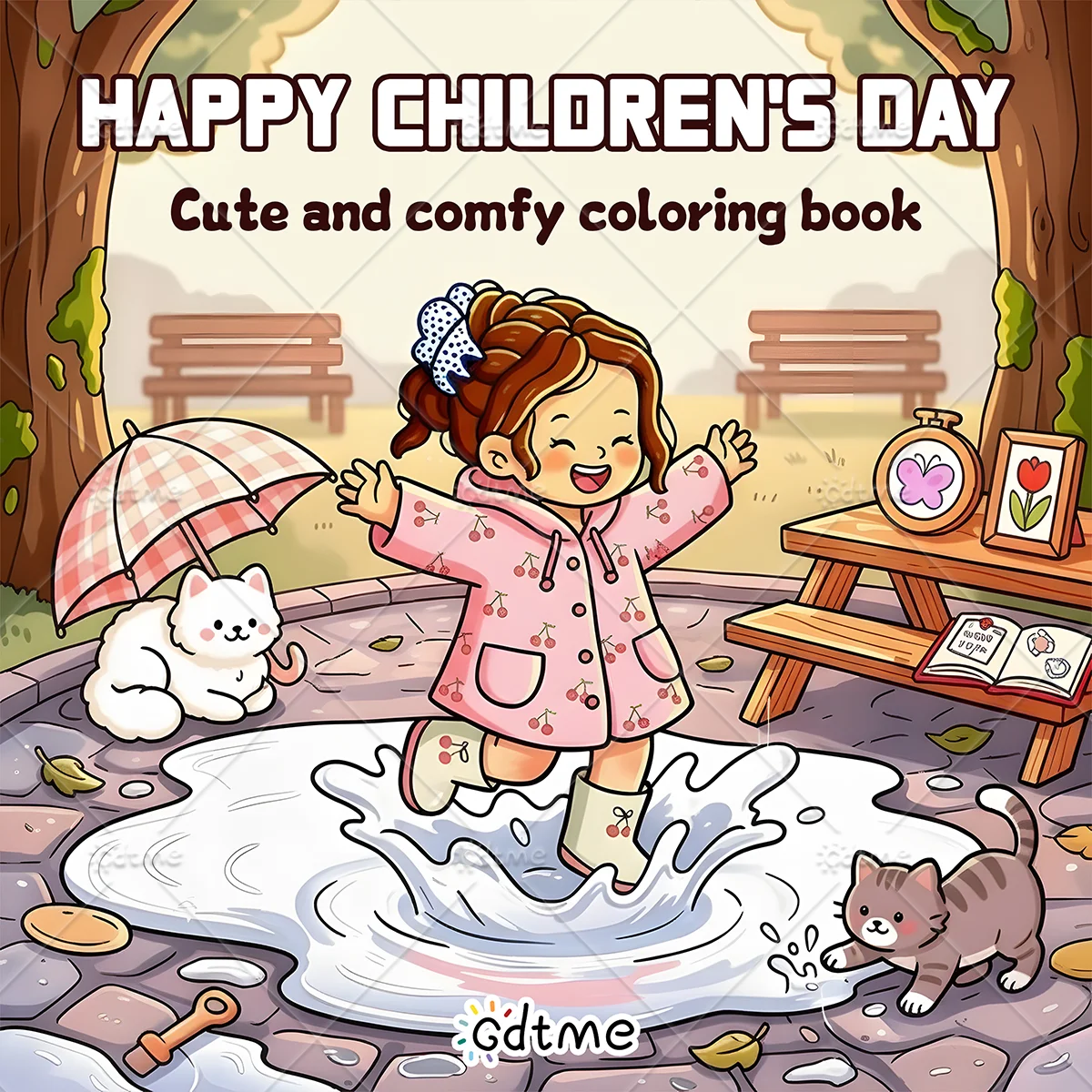 Cozy Leisure Daily Life Bold-easy Patterns Coloring Book for Adults Cute Drawing Book Perfect Gift for Party and Birthday