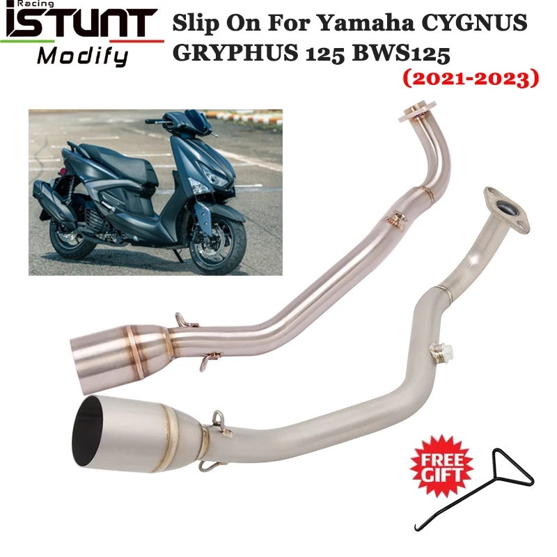 

Slip On For Yamaha CYGNUS 125CC GRYPHUS 125 BWS125 Motorcycle Exhaust Escape Titanium Alloy Front Link Pipe Connect 51mm Muffler