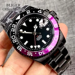 40mm PVD Coating 20ATM Waterproof NH34A Automatic Movement Diver Mens Watch Date NH34 GMT Function Sapphire Glass