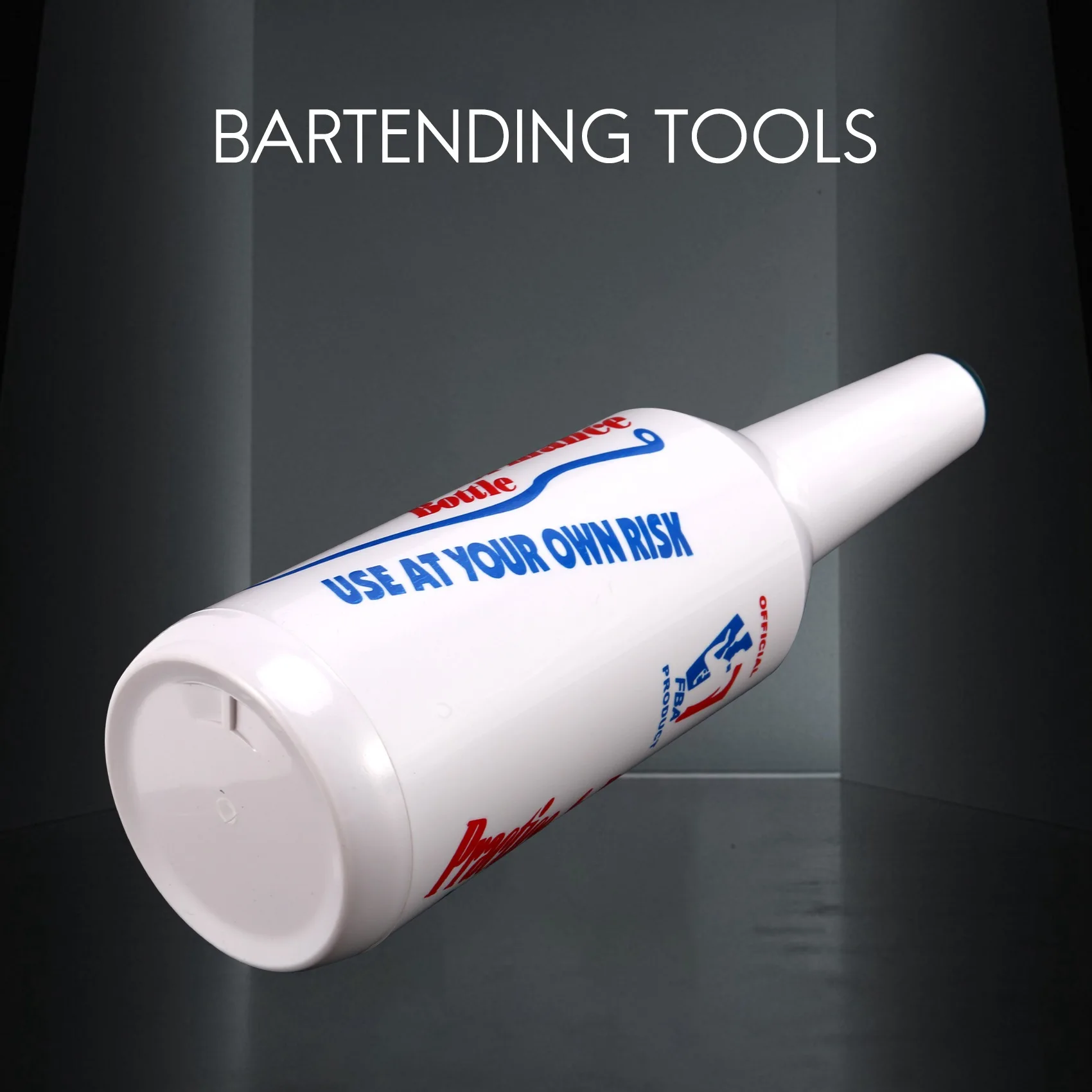 Flair Bartender Bartending Practice Bar Pub Bottle Wine Cocktail Shaker-bianco