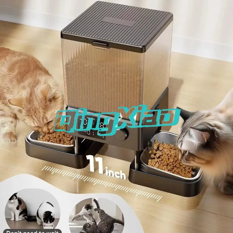 Smart Feeder And Water Fountain Automatic Timed Portion Dispenser With Stainless Steel Bowl For Cat Dog Kibble Fresh Water