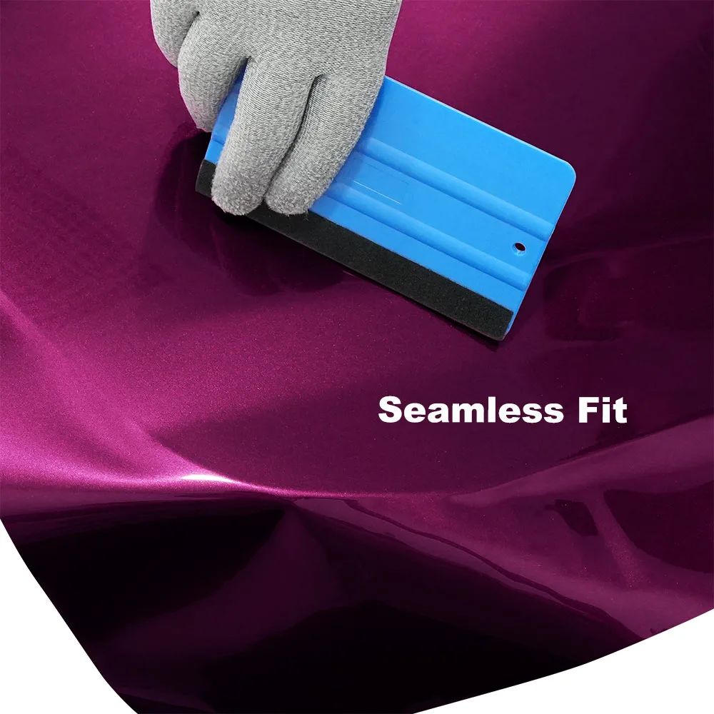 Jam Purple Car Body Vinyl Wrap Film PVC Self-Adhesive Color Changing Foil for Auto Motorcycle Hood PET Decals Accessories Kit view 4