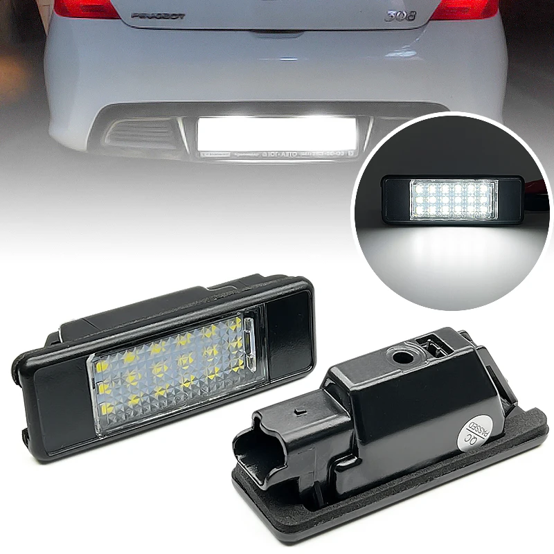 LED-Kennzeichenbeleuchtung für Peugeot 106 1007 207 307 308 3008 406 407 508 607 für Citroen C2 C3 C4 C5 C6 C8 DS3 Jumpy OEM 6340G9