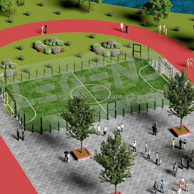 Customize Multifunctional Football Fields Football Stadium Soccer Cage Full Set Of Sports Equipment For The Football Field