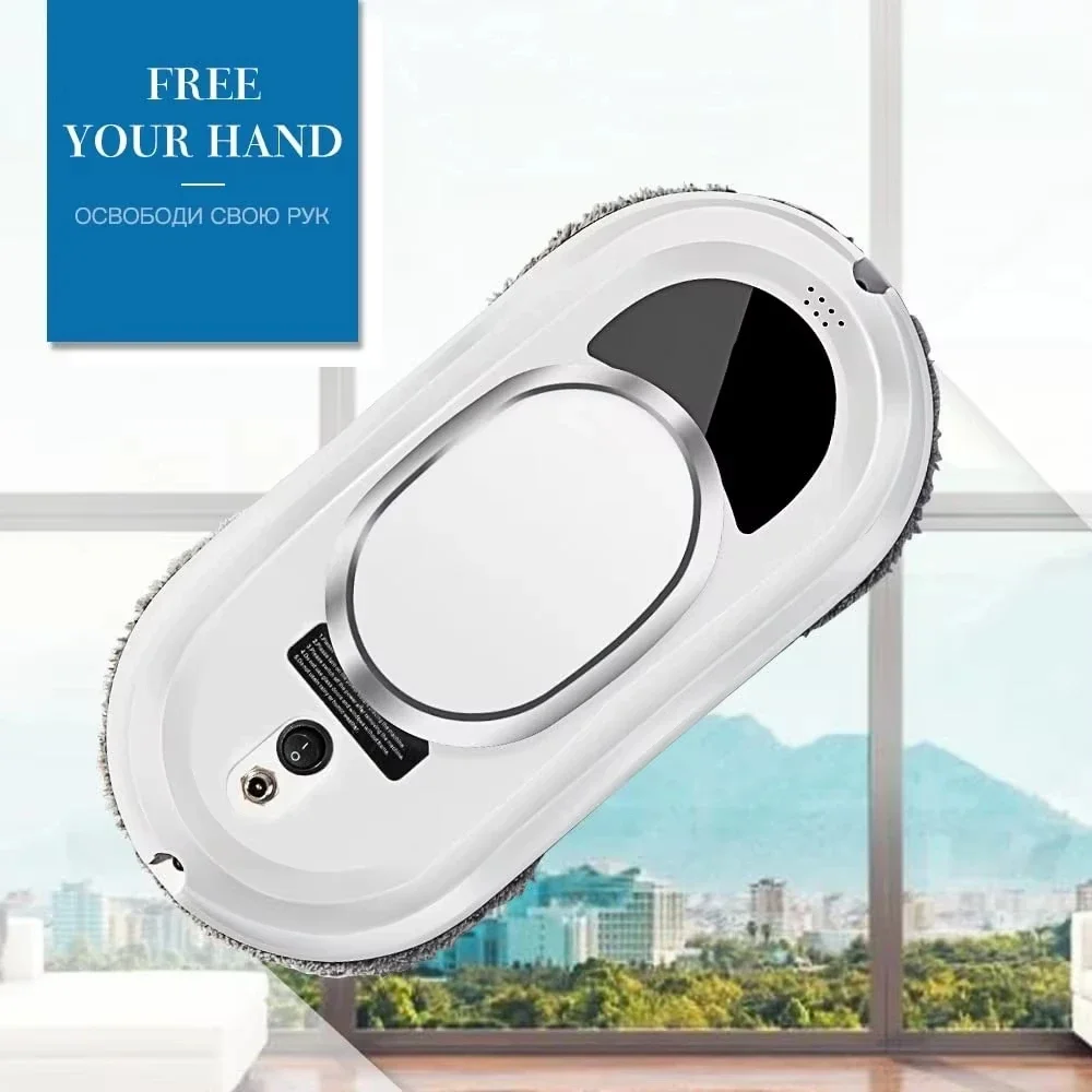 New Smart Home Window Cleaning Robot, Automatic Electric Remote Control Glass Cleaning Vacuum Cleaner, High Suction AC 100-240V