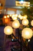 2PC Solar Dandelion Garden Light,2 Modes LED Lawn Lamp,Outdoor Waterproof Landscape Lighting For Villa,Yard,Pathway,Balcony,Park