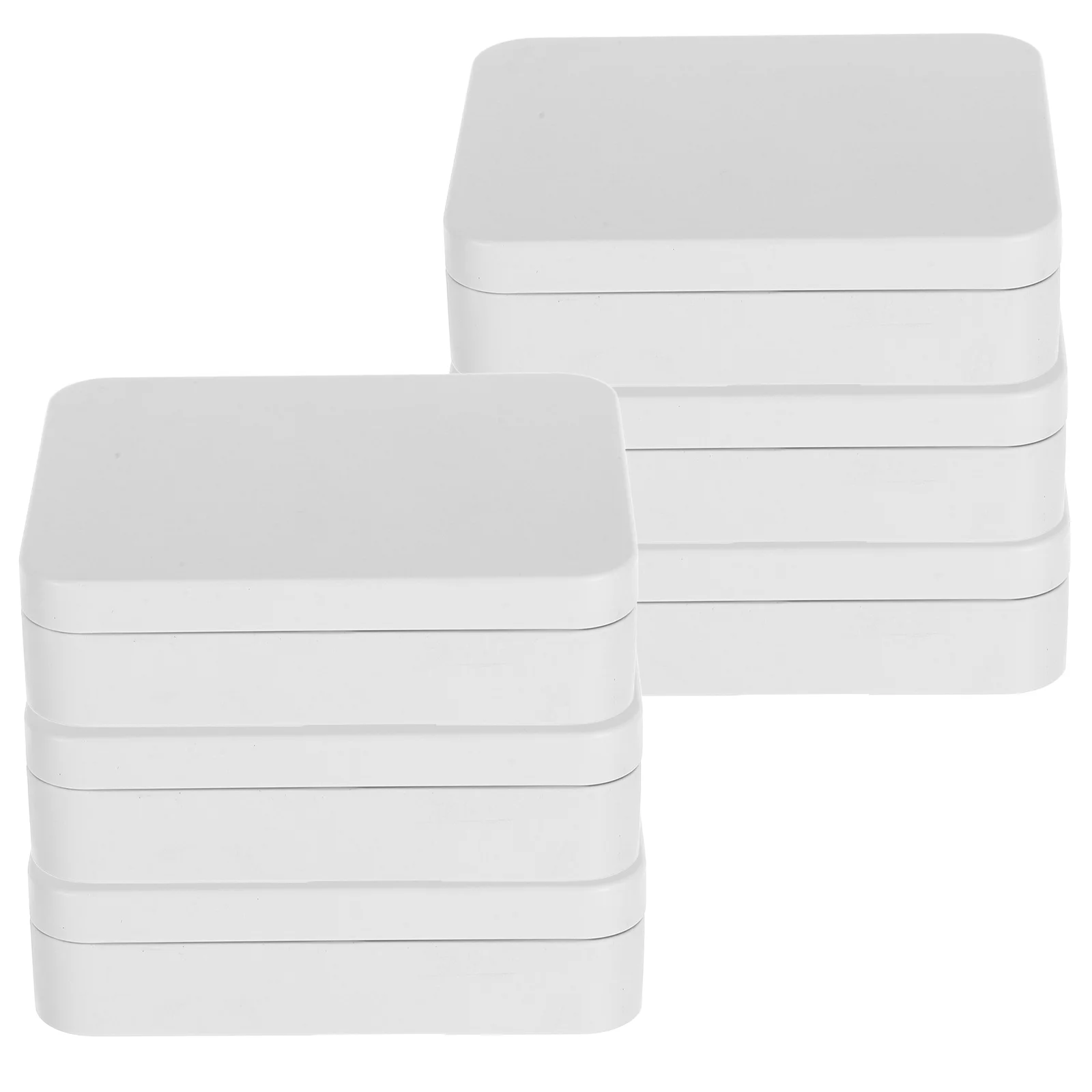 

6Pcs Small Rectangular Flip Top Iron Box Portable Metal Storage Case Jewelry Candy Holder Metal Card Box Small Packaging Boxes