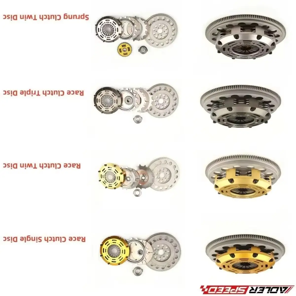 

ADLERSPEED Race/ Sprung Clutch Single /Twin /Triple Disc Medium Weight Fits BMW 323 325 328 330 525 528 M3 Z3 E34 E36